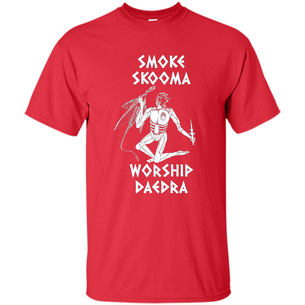 Smoke Skooma Worship Daedra T-shirt Red