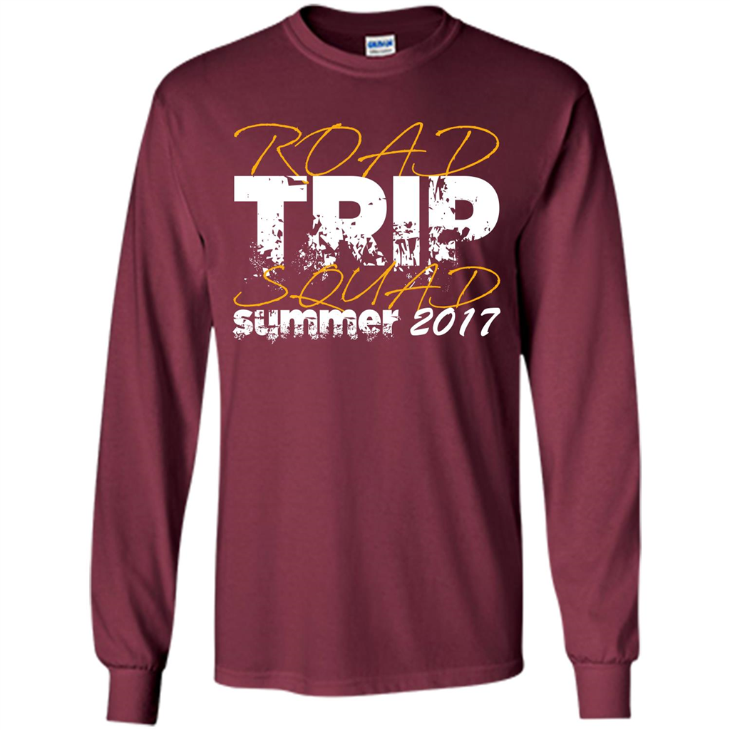 Summer T-shirt Road Trip Squad Summer 2017 Maroon