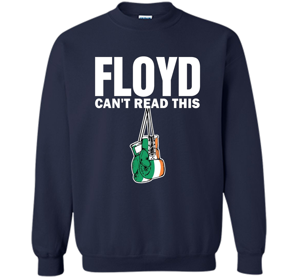 Boxing T-shirt Floyd Can't Read This T-shirt Navy