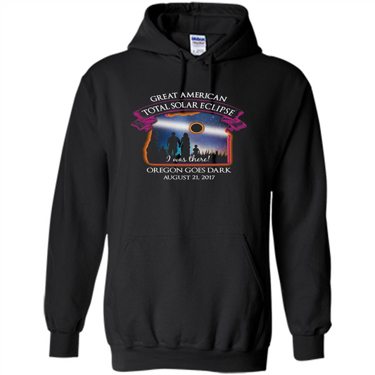 Oregon Total Solar Eclipse August 21 2017 T-shirt I Was There Black