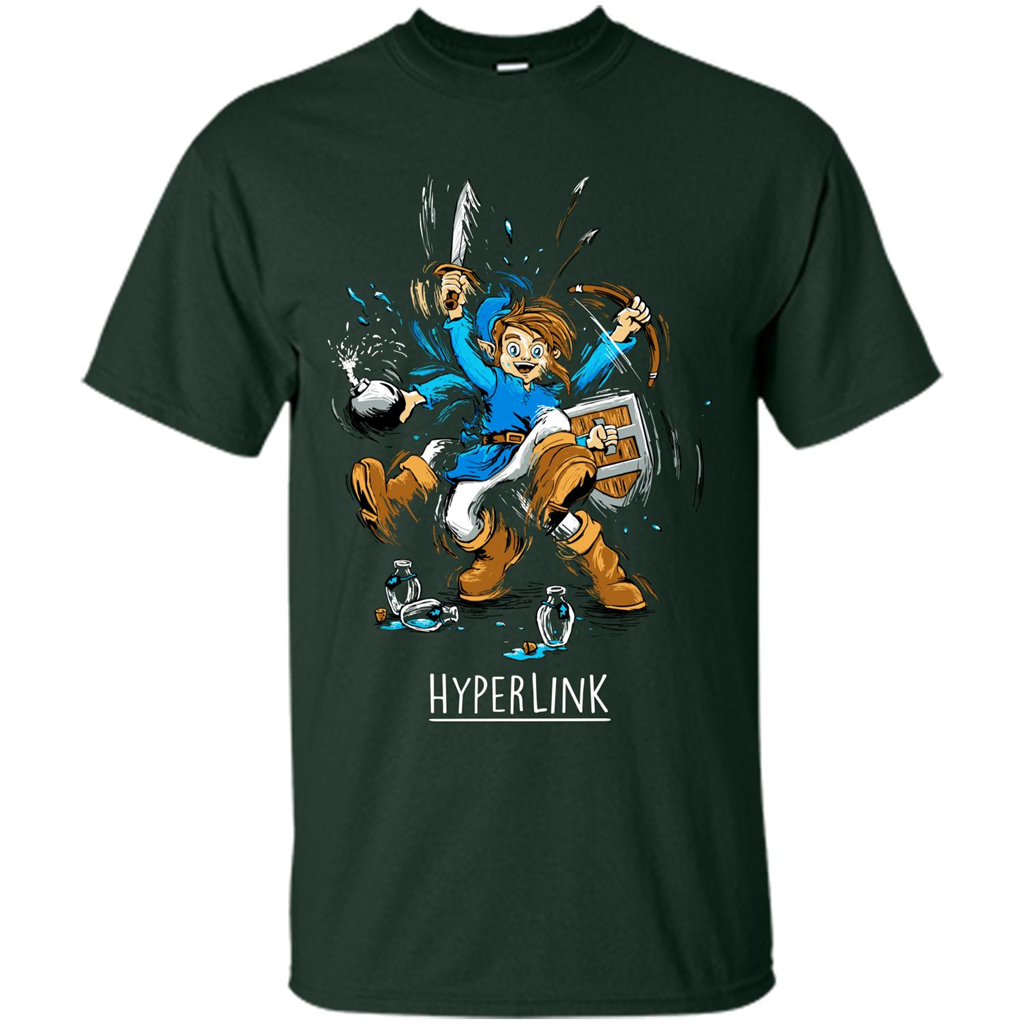 Gamer T-shirt HyperLink Forest Green