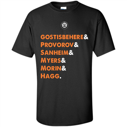 Gostisbehere. Provorov. Sanheim. Myers.Morin. Hagg Black