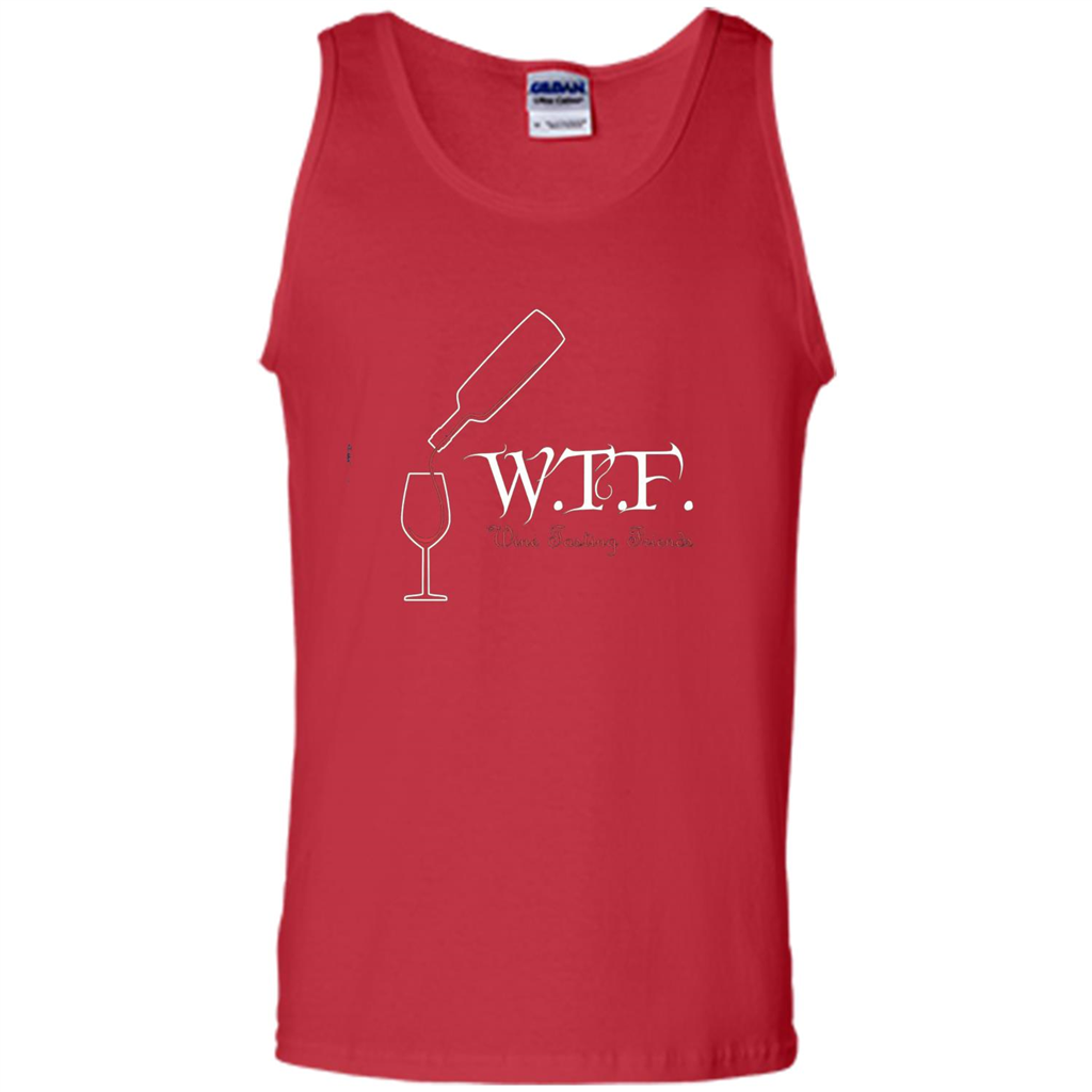 Wine T-shirt WTF Wine Tasting Friends T-shirt Red