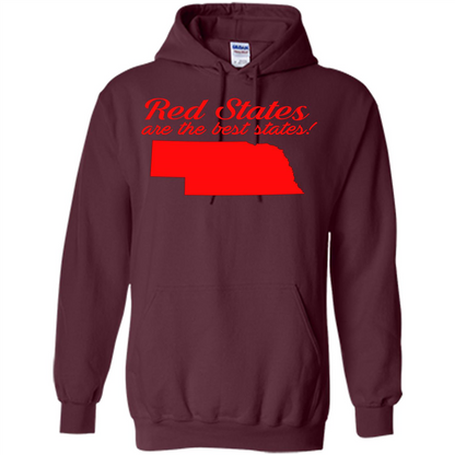 Nebraska T-shirt Red States Are The Best States Maroon