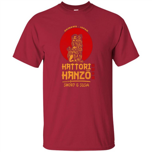 Hattori Hanzo Sword And Sushi T-shirt