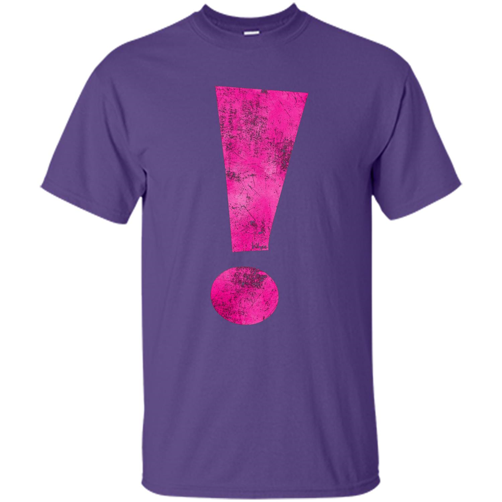 Exclamation Point Graphic T-shirt Purple