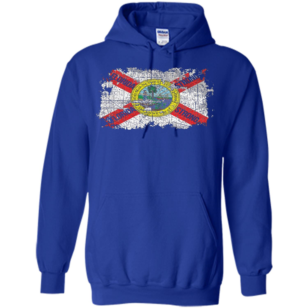 Florida Strong T-shirt Florida Distressed Flag T-Shirt Royal