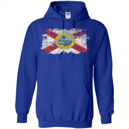 Florida Strong T-shirt Florida Distressed Flag T-Shirt Royal