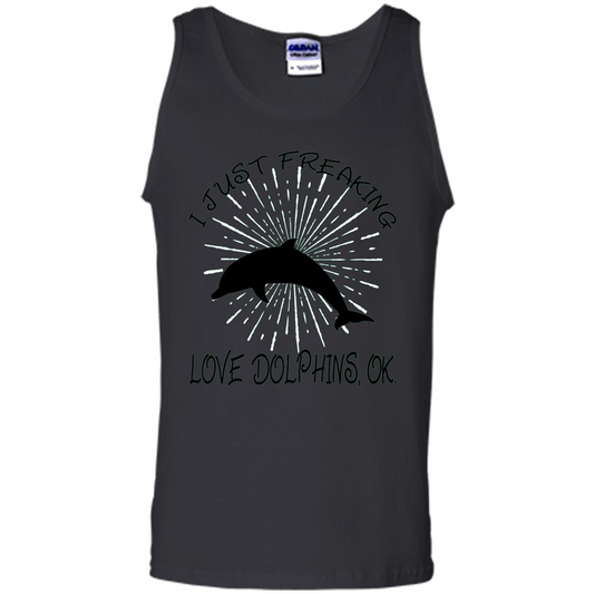 I Just Freaking Love Dolphins T-shirt Black