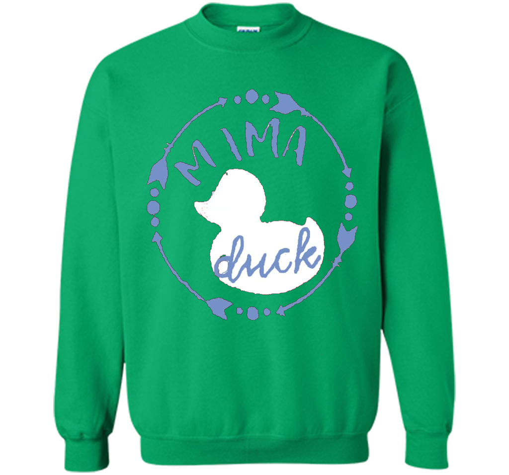 Women's Mama Duck TShirt, Mama Duck Plaid Shirt, Matching Fa shirt Irish Green
