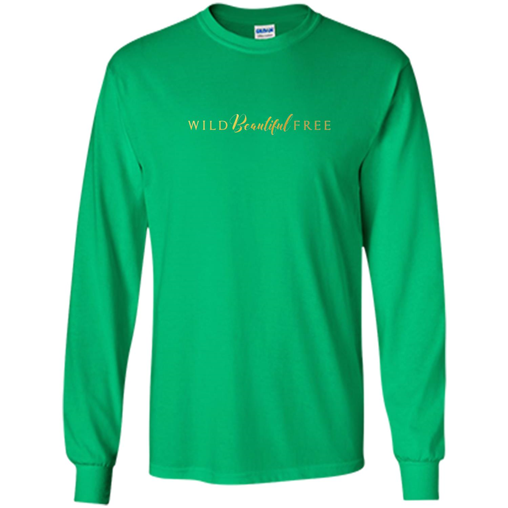 Wild Beautiful Free Logo T-shirt with Endangered Species Irish Green