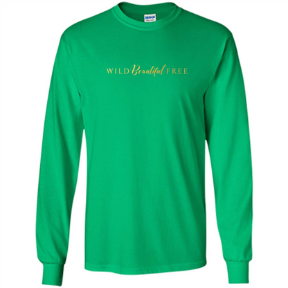 Wild Beautiful Free Logo T-shirt with Endangered Species Irish Green