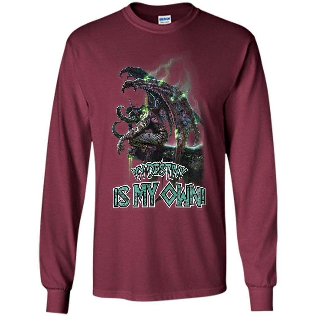 World of Warcraft T-shirt My Destiny Is My Own T-shirt Maroon
