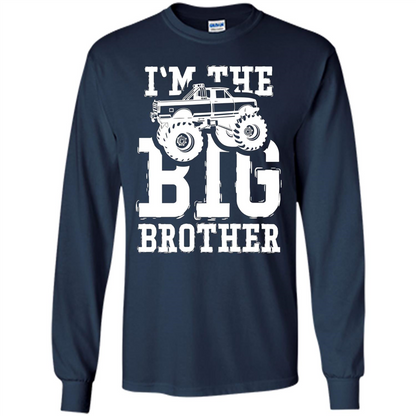 I'm The Big Brother Monster Truck T-shirt Navy