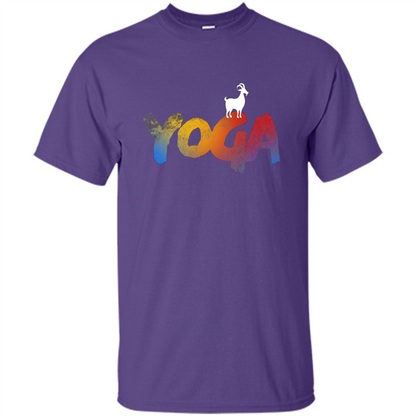 Love Goat Yoga T-shirt Yoga T-shirt Purple