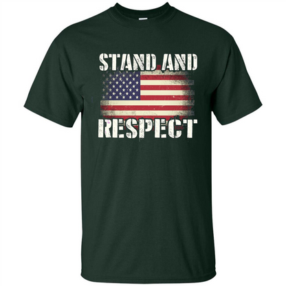 Military T-shirt Stand And Respect