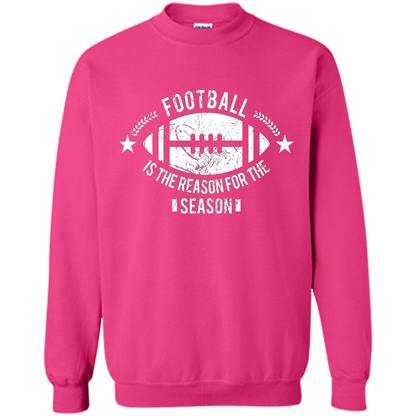 Football Is The Reason For The Season Funny Fan T-Shirt Heliconia
