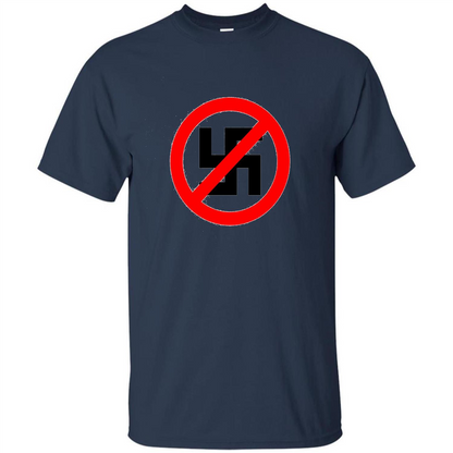 Anti-Nazi Shirt Support Equal Rights T-shirt Navy