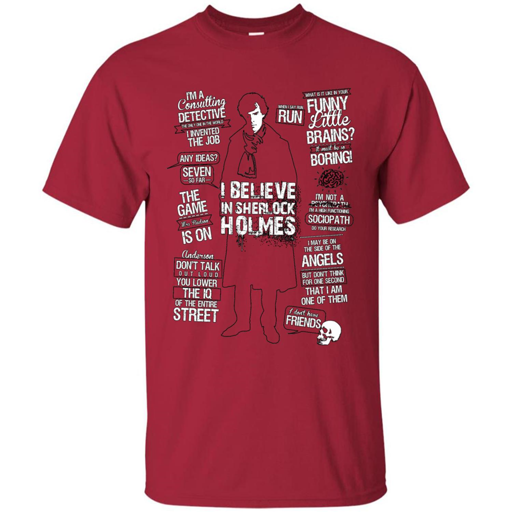 Detective Quotes To A Great Mind Nothing Is Little T-shirt Cardinal