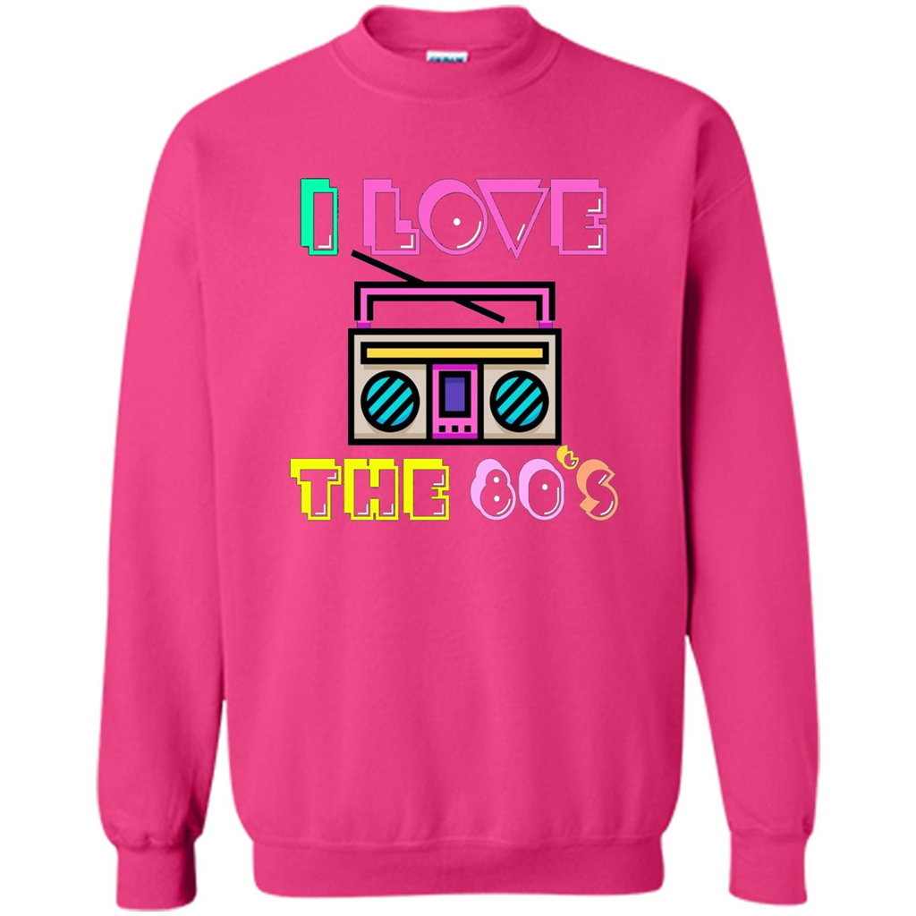I Love The 80's T-shirt Heliconia