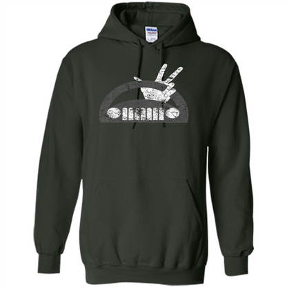 The Jeep Wave You Get It or You Don't Distressed T-Shirt Forest Green