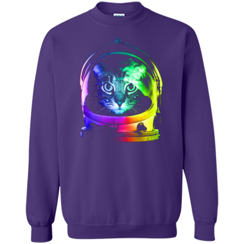 Astronaut Cat T-shirt Orange