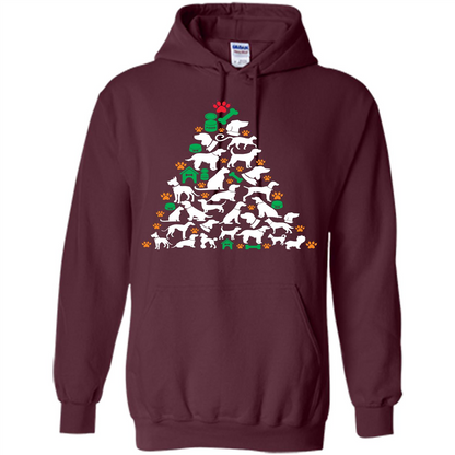 Christmas T-shirt Dog Lover Person Christmas Tree T-shirt