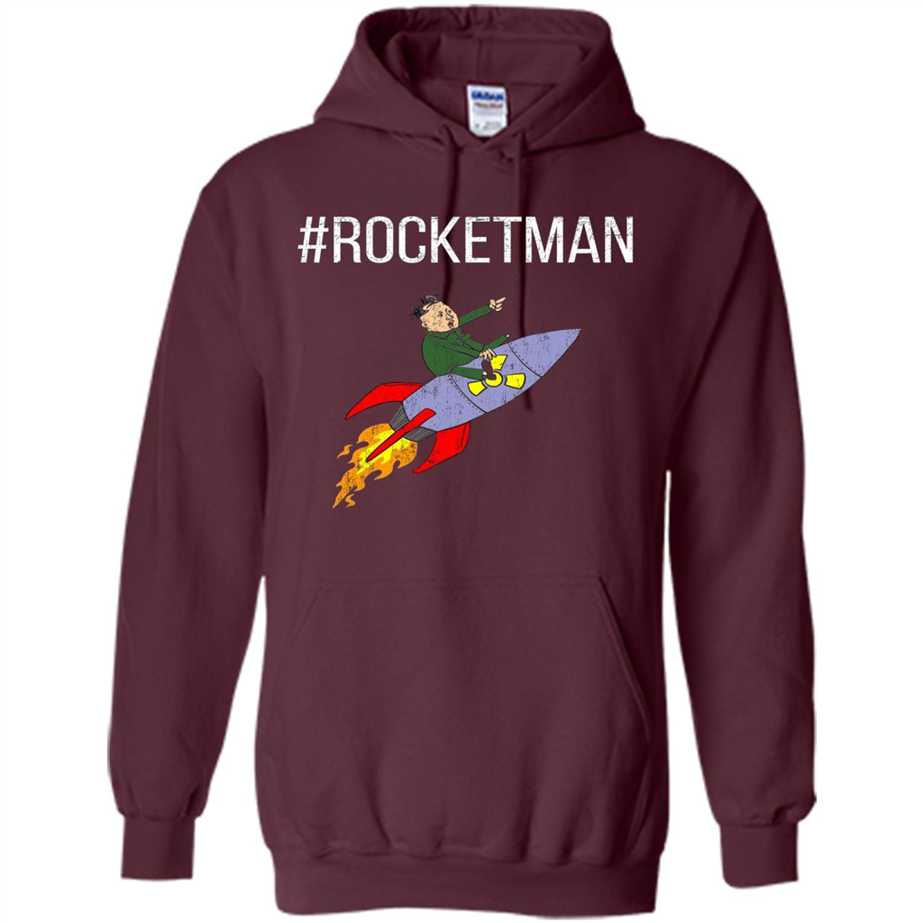 Rocket Man Funny T-shirt Maroon