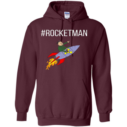 Rocket Man Funny T-shirt Maroon
