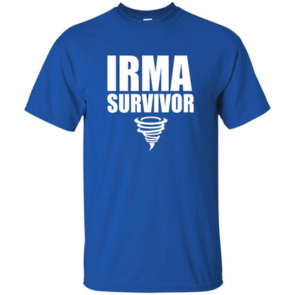 Hurricane Irma Survivor T-shirt Royal