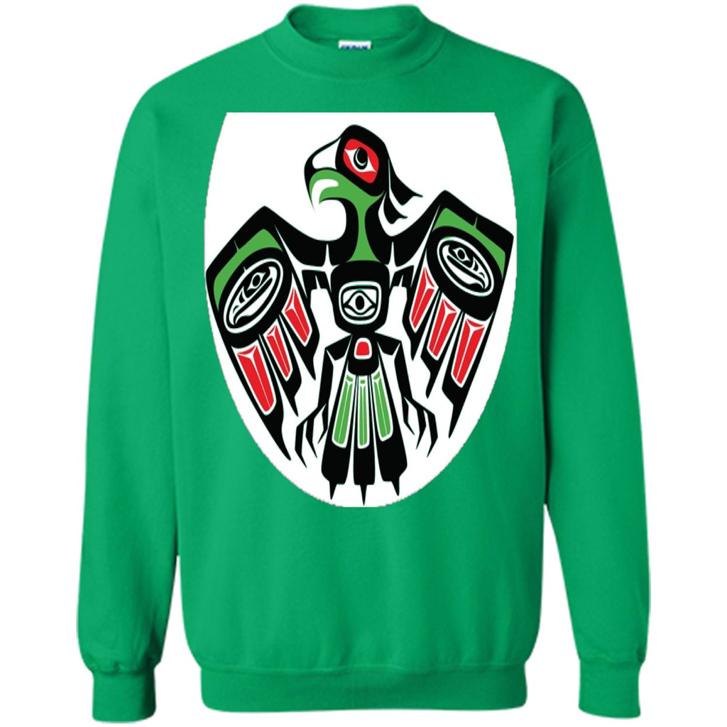 Native American Eagle T-shirt Irish Green