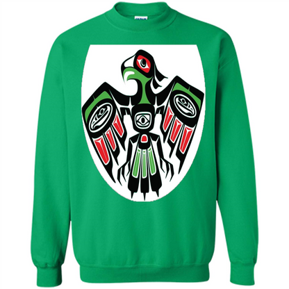 Native American Eagle T-shirt Irish Green