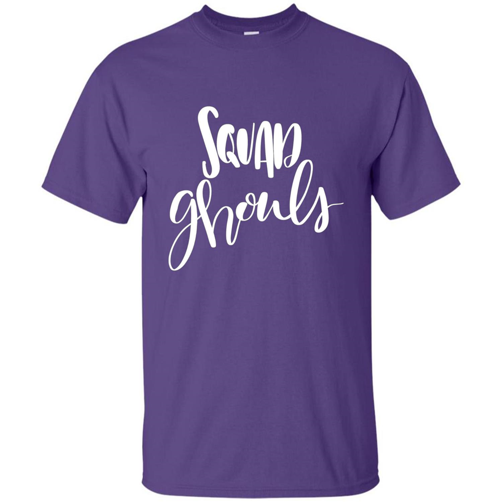 Squad Ghouls T-Shirt Halloween Funny Ghost Costume T-shirt Purple