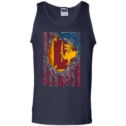 Sri Lanka Flag Proud T-Shirts Navy