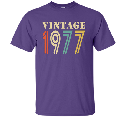 Vintage 1977 - 40th birthday gift shirt t-shirt Purple