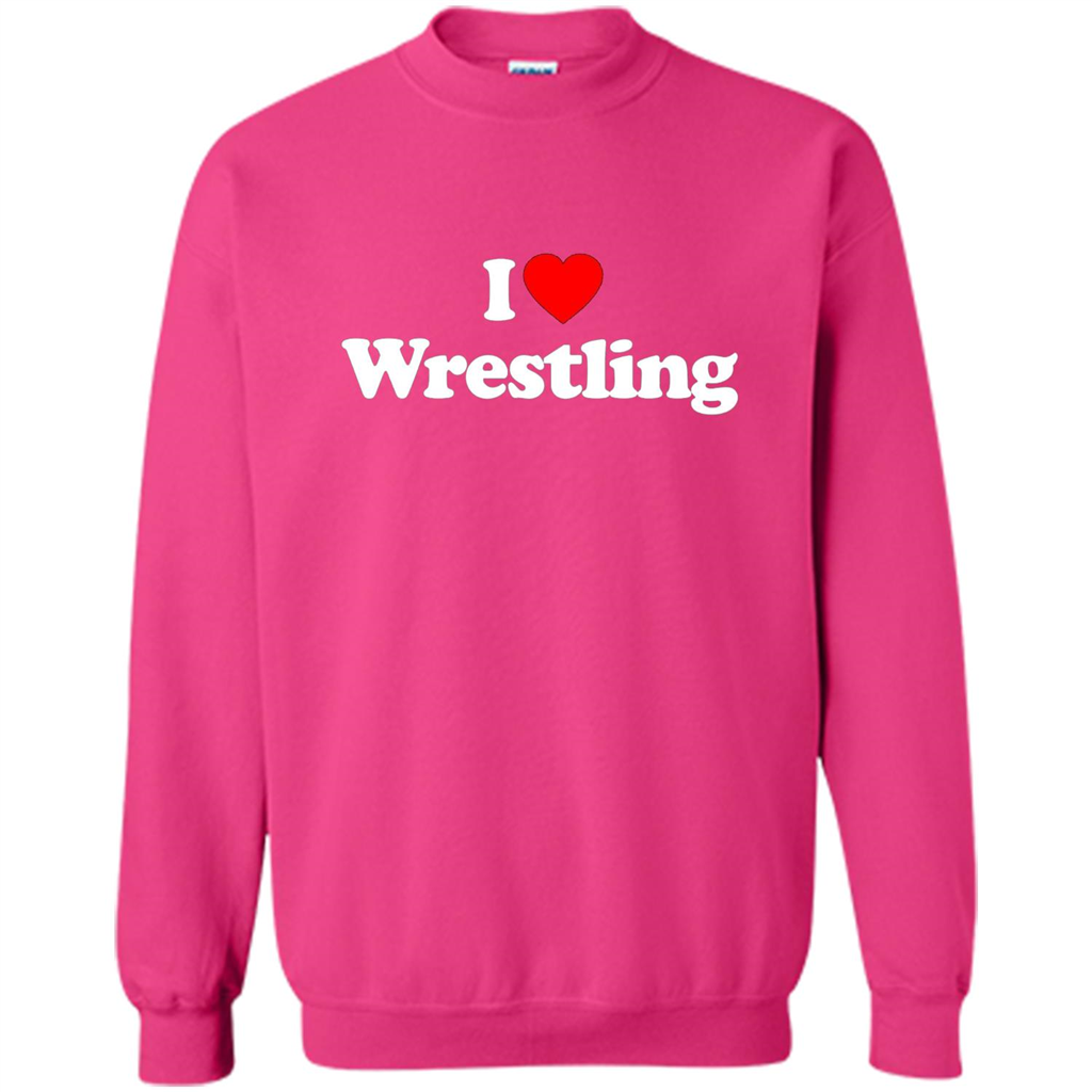 I Love Wrestling T-shirt Heliconia