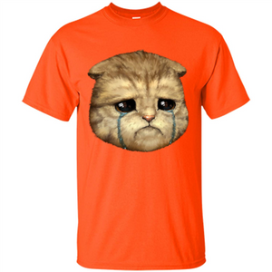 Cat Lovers T-shirt Cat Crying