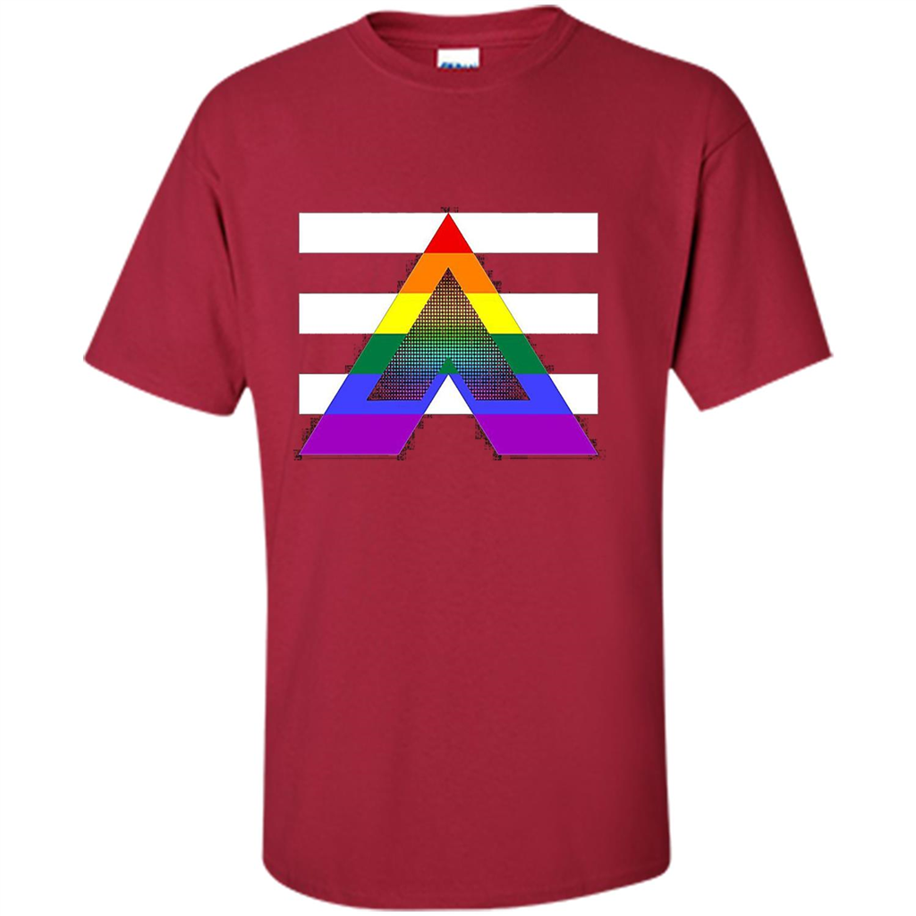 LGBT Pride Straight Ally Pride Flag T-Shirt Cardinal