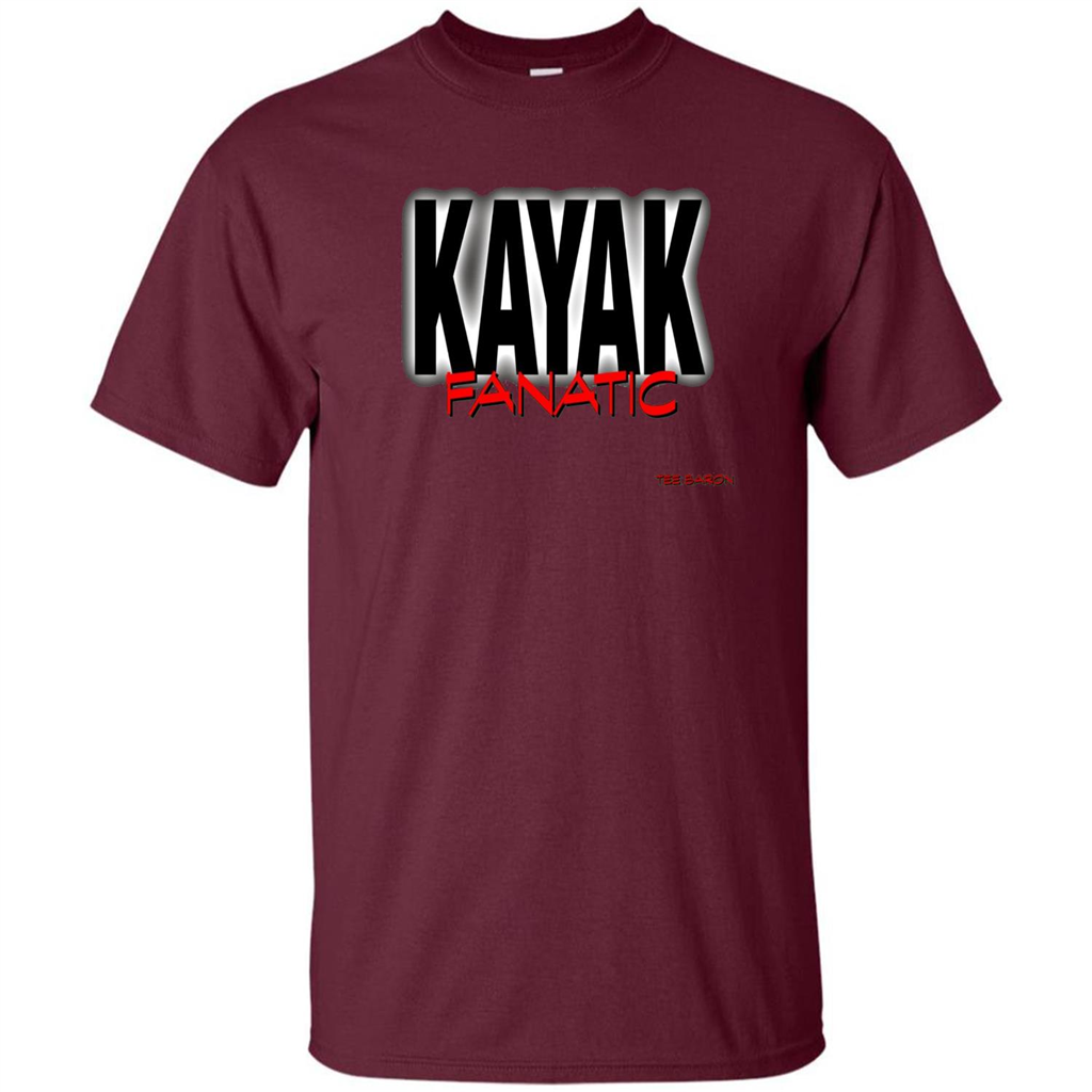 Kayak Fanatic T-Shirt Maroon