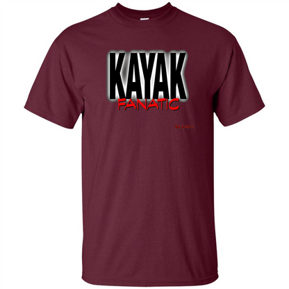 Kayak Fanatic T-Shirt Maroon