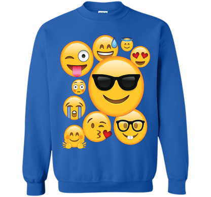 Emoji Pack ComboT-shirt Emoticon Smily Face Tshirt. shirt Royal