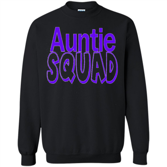 Auntie Squad T-Shirt Aunt Team Squad Black