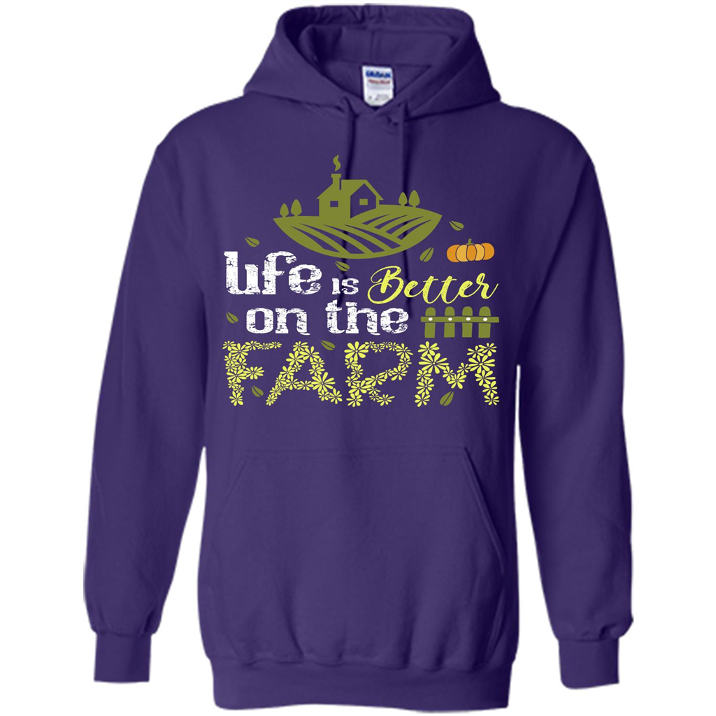 Farmer T-shirt Life Is Better On The Farm T-shirt Purple