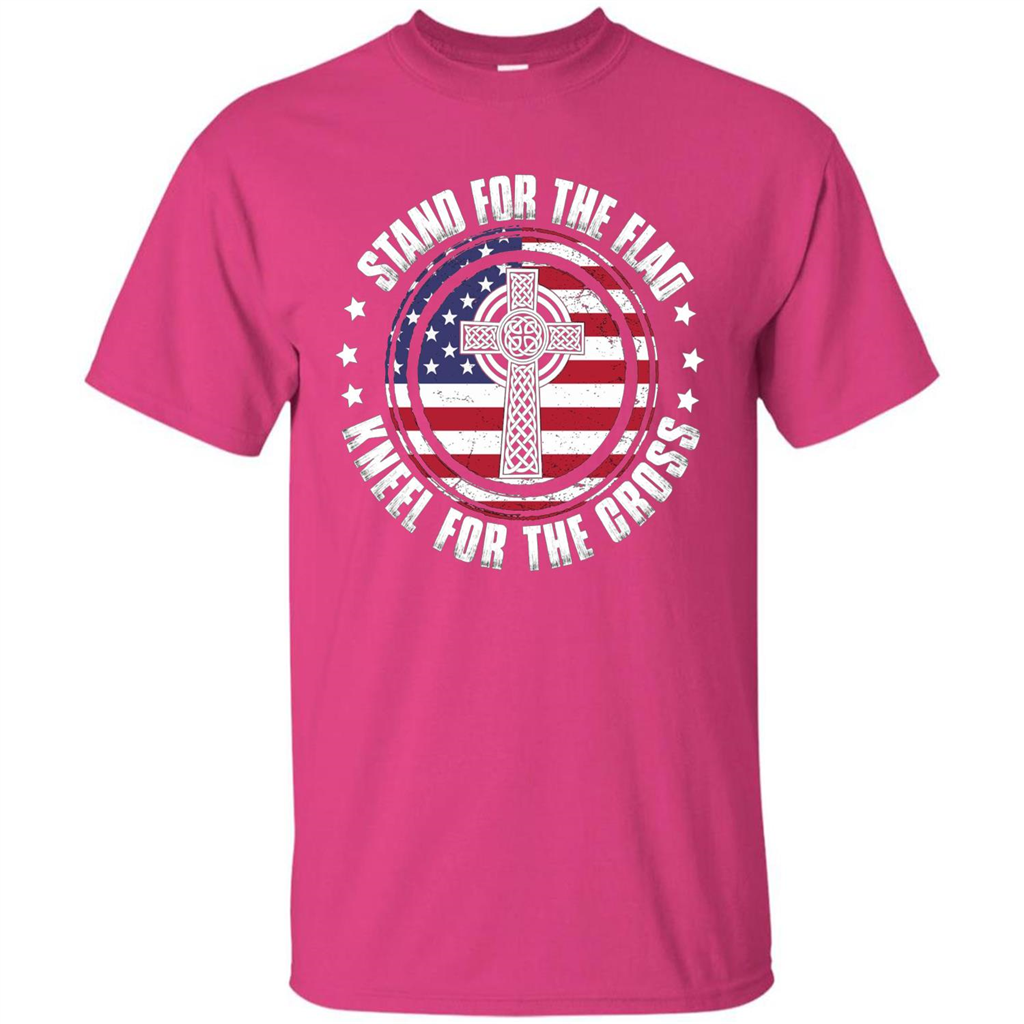 Stand For The Flag Knell For The Cross T-shirt Heliconia