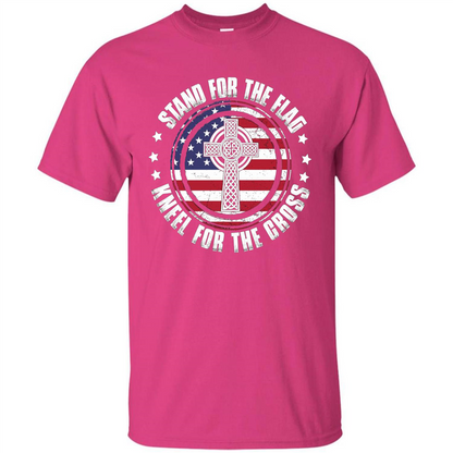 Stand For The Flag Knell For The Cross T-shirt Heliconia