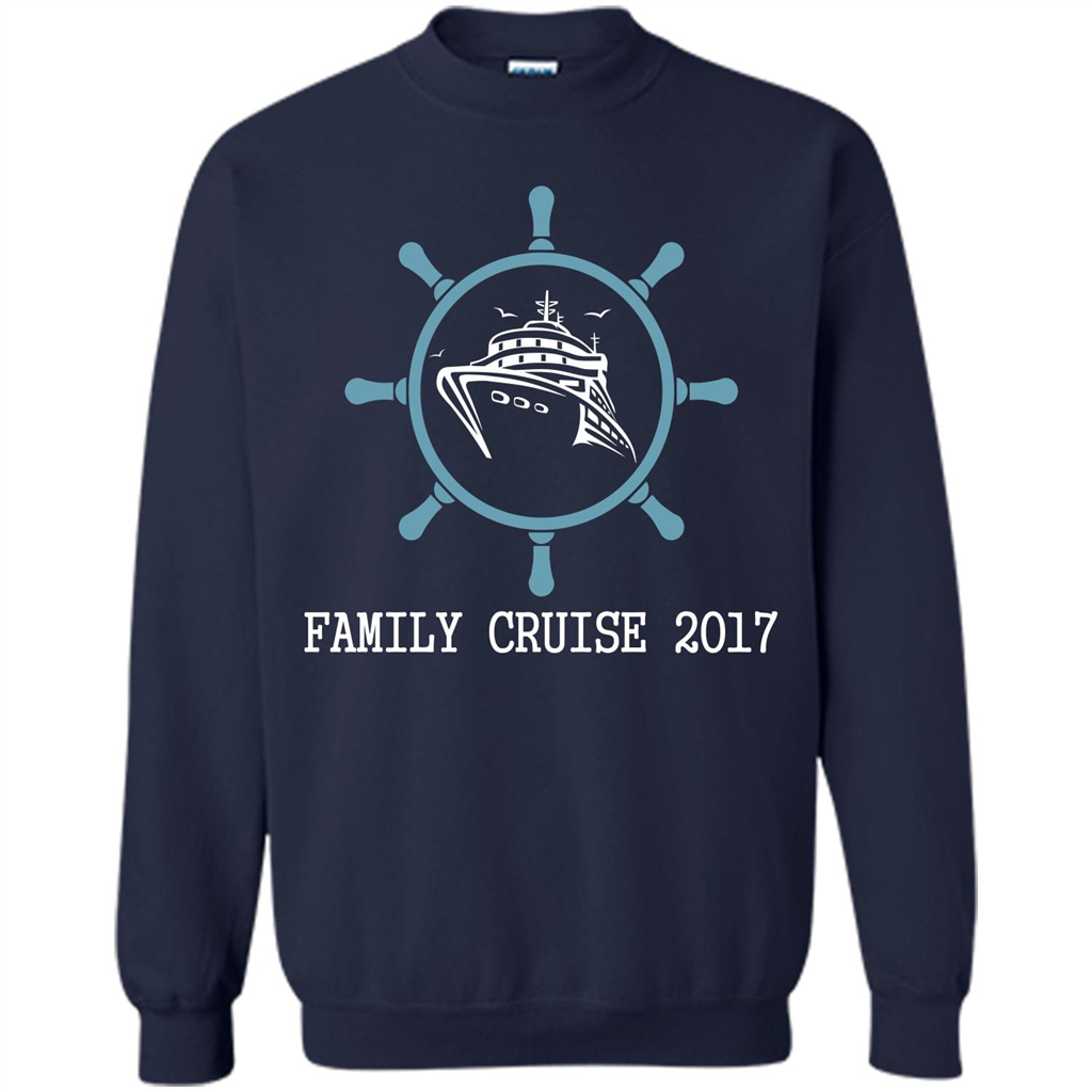 Family T-shirt Family Cruise 2017 Navy