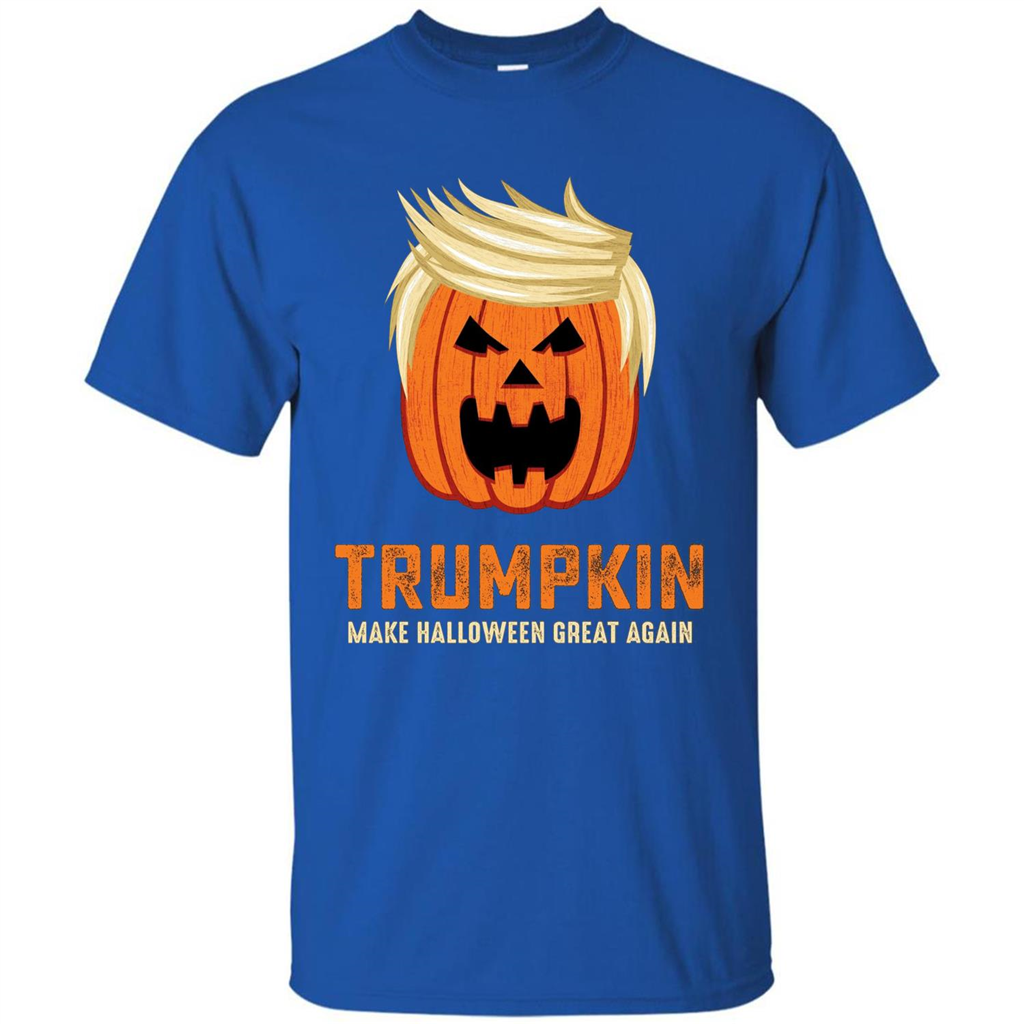 Halloween Trumpkin Funny T-Shirt Make Halloween Great Again Royal