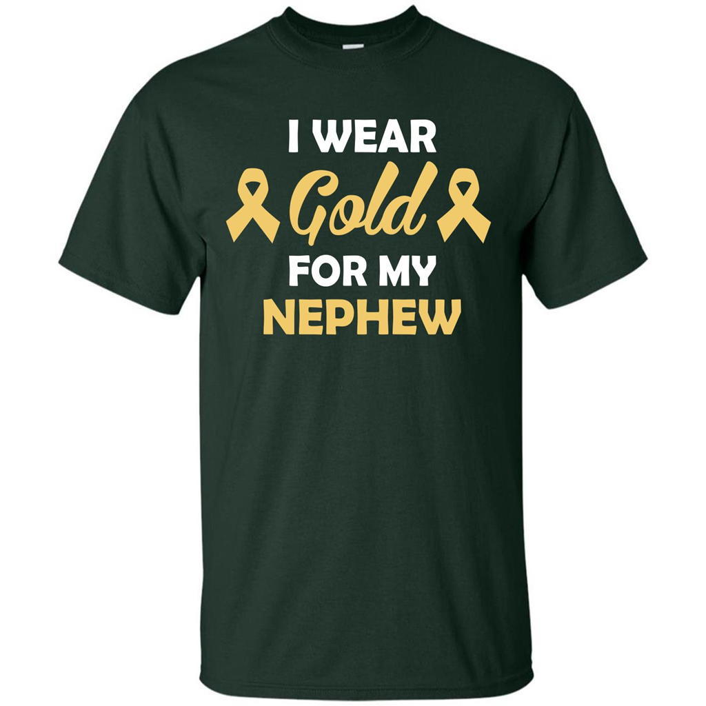 Cancer Awareness T-shirt I Wear Gold For My Nephew