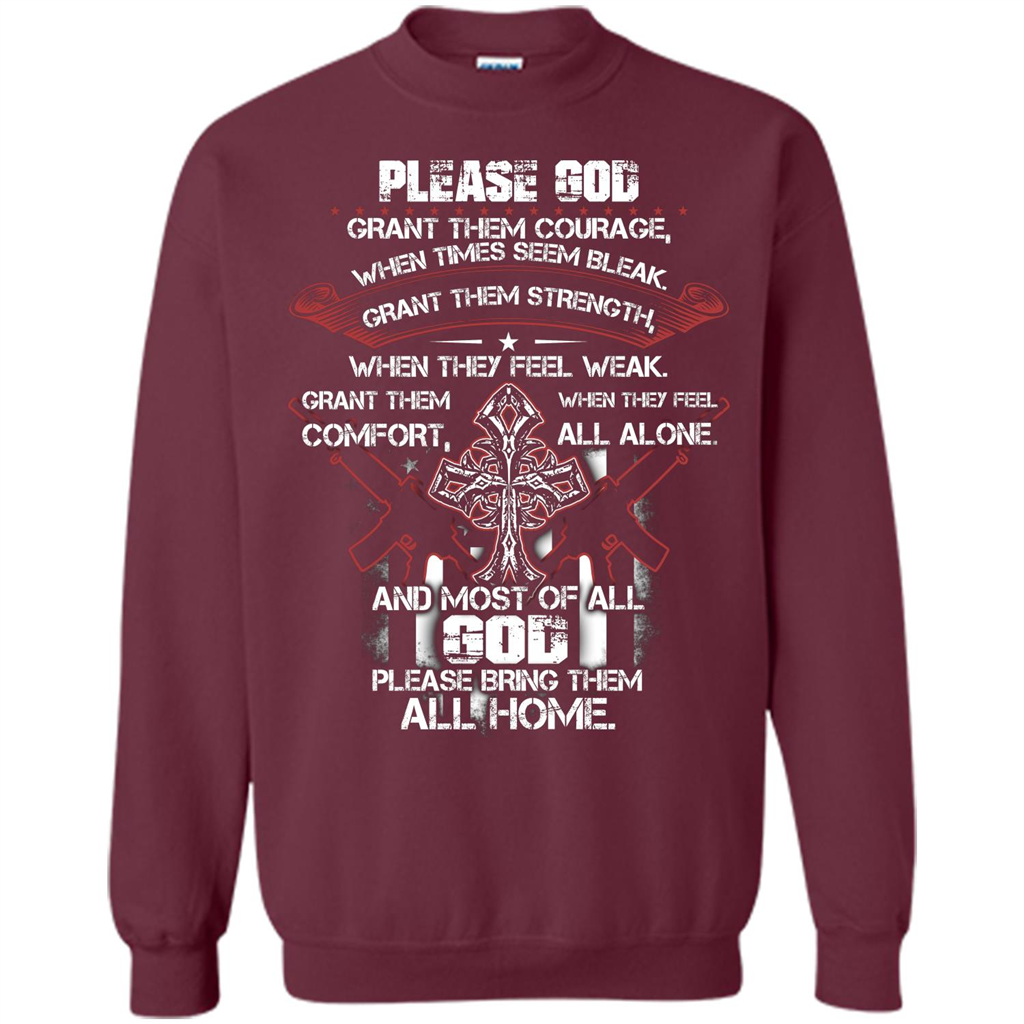 God Bless Our Soldier T-shirt Maroon