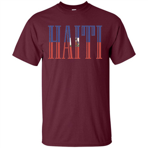 Haiti T Shirt Flag Of Haiti